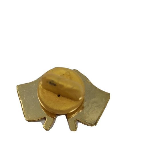 Double American Flag California Republic Lapel Pin - Picture 2 of 2